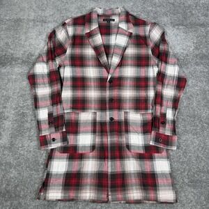 Jaywalker Lightweight Jacket Men's Medium Red Plaid 3 Button Blazer